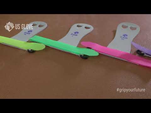 Rainbow Beginner Hook & Loop Grips Light Blue